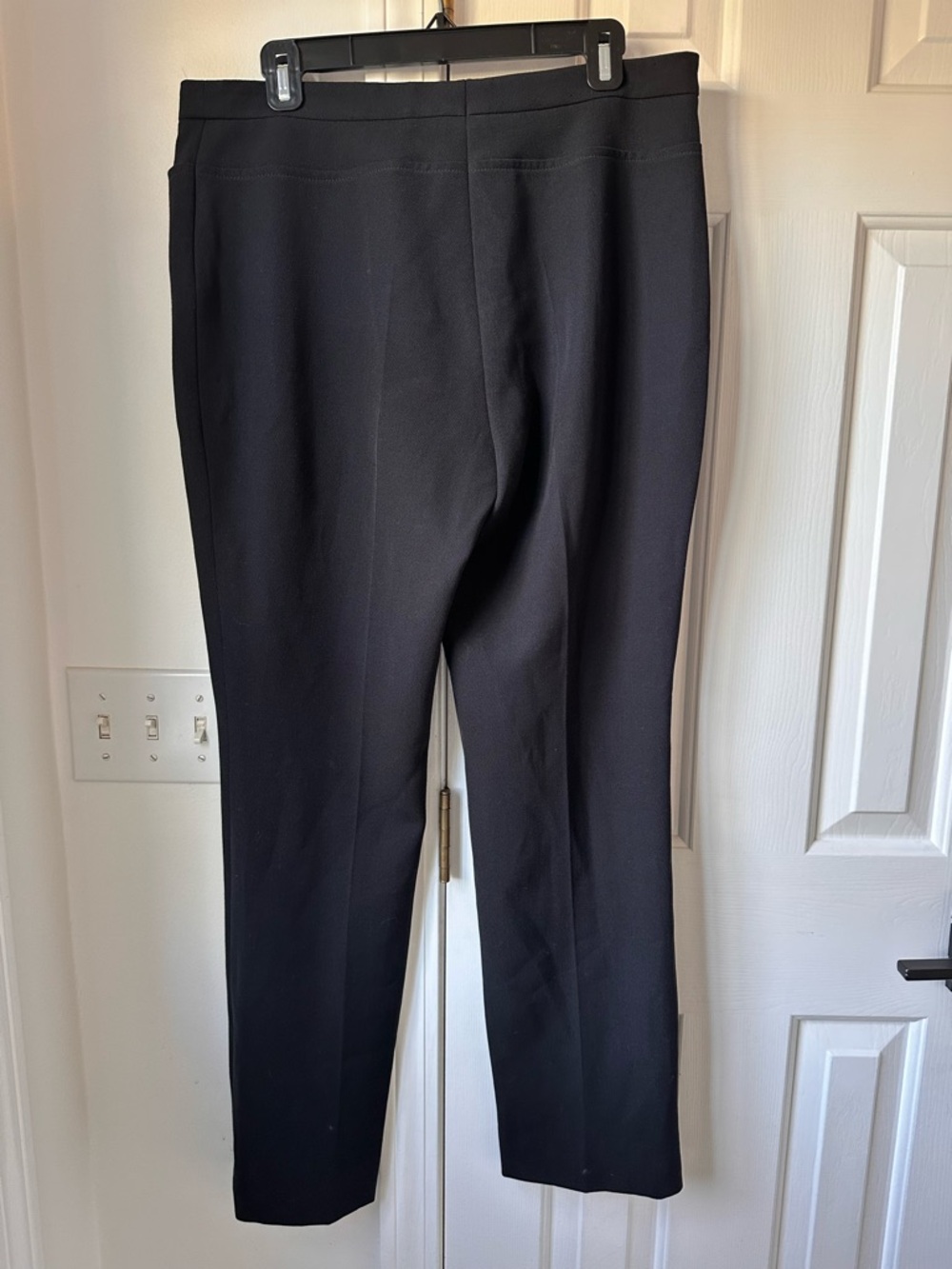 NWT $495 Akris Punto Black “Francesca” Stretch Wool Blend Trousers Pintuck US 12 - Picture 4 of 9
